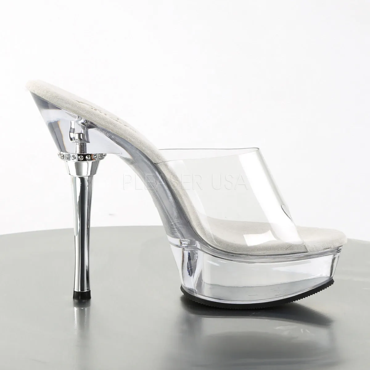 5 Inch Heel ALLURE-601 Clear