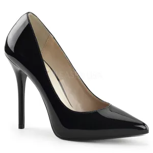 5 Inches Black Patent Classic Stilettos