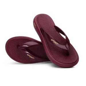 AIRSON AL-5 Slipper for Women | Orthopedic, Diabetic, Pregnancy | Soft Doctor Anti-Skid Slipper for Women |Slides, Flip-Flops, Slippers, Chappals | For Ladies and Girls (Wine, 6)