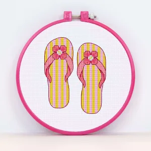 Anchor Embroidery Flip Flop Cross Stitch Design