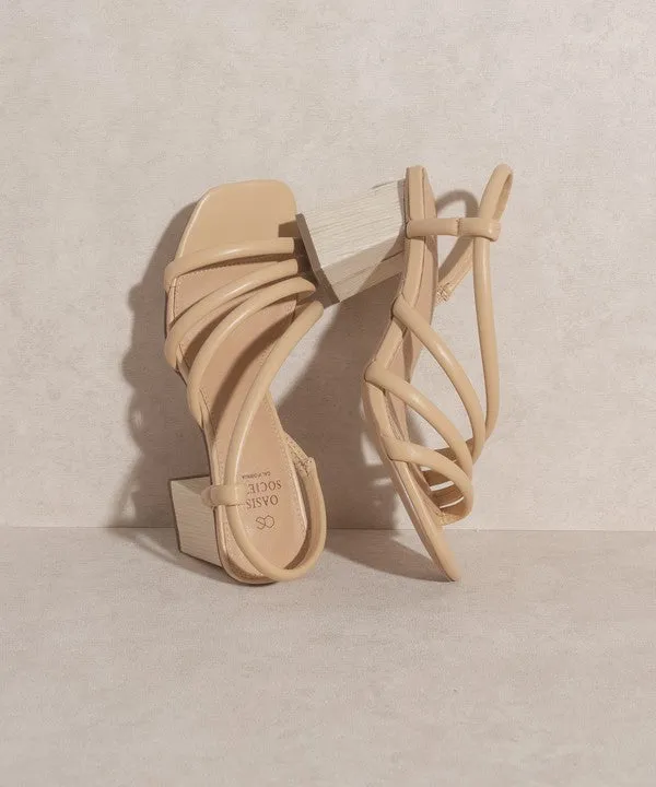 Ashley - Wooden Heel Sandals For women