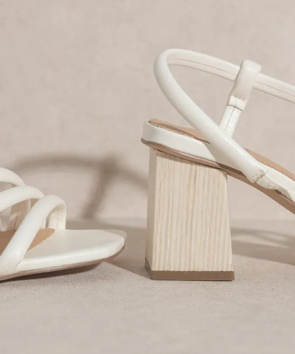 Ashley - Wooden Heel Sandals For women