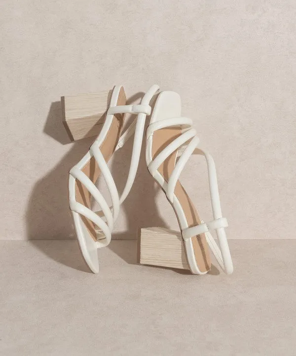 Ashley - Wooden Heel Sandals For women