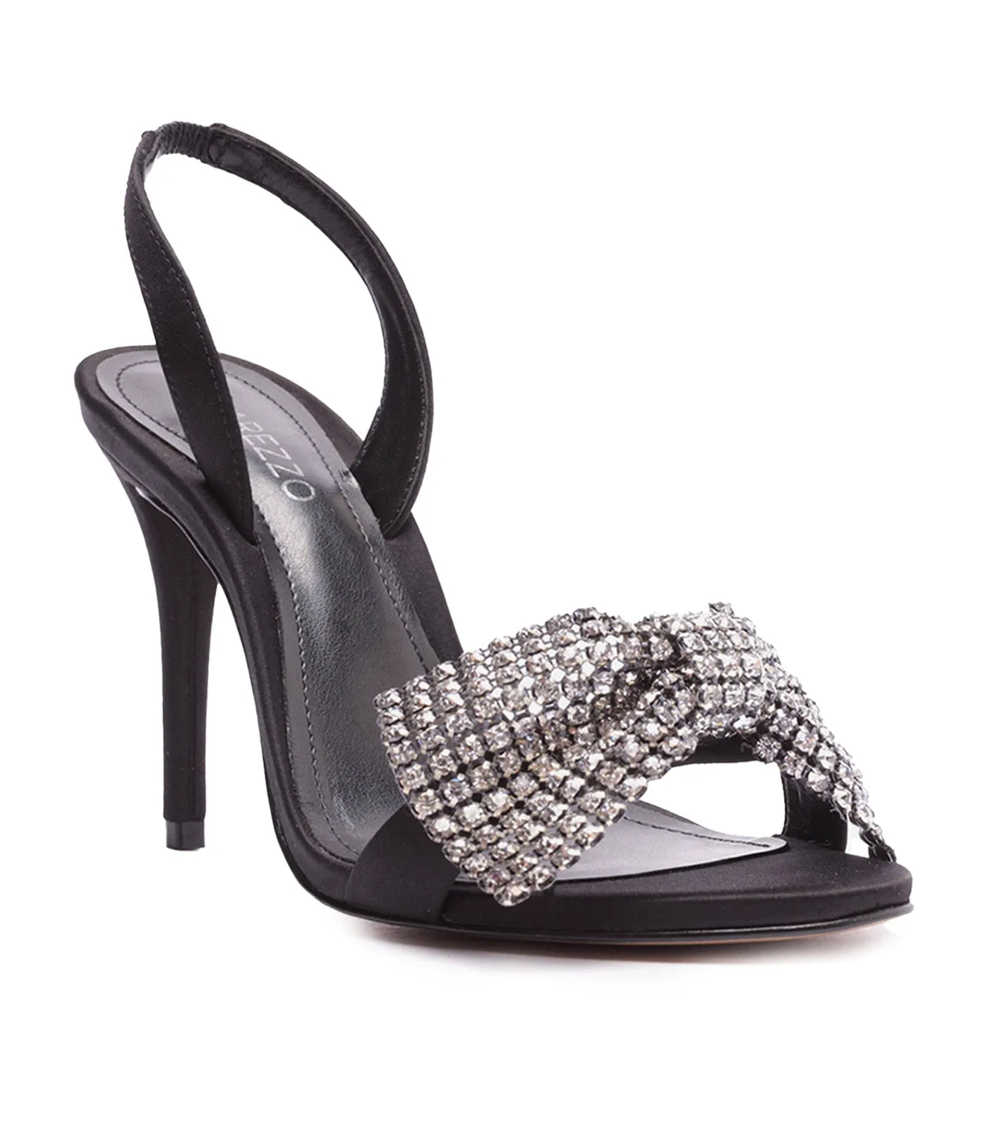 Aysha Thin Heel Sandals Black