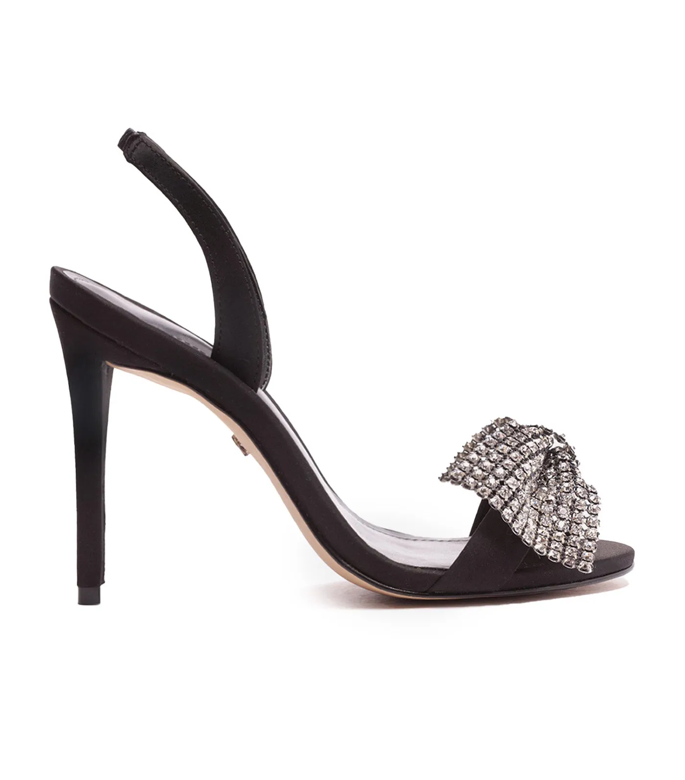 Aysha Thin Heel Sandals Black