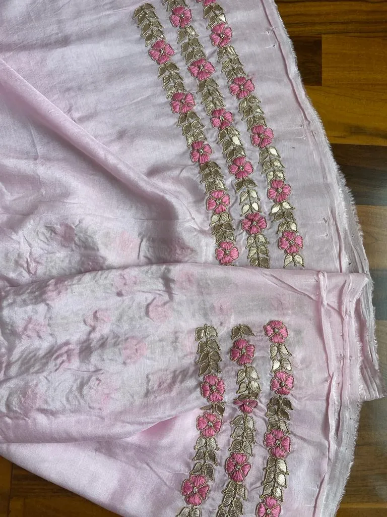 Baby Pink Gota Patti Kurti