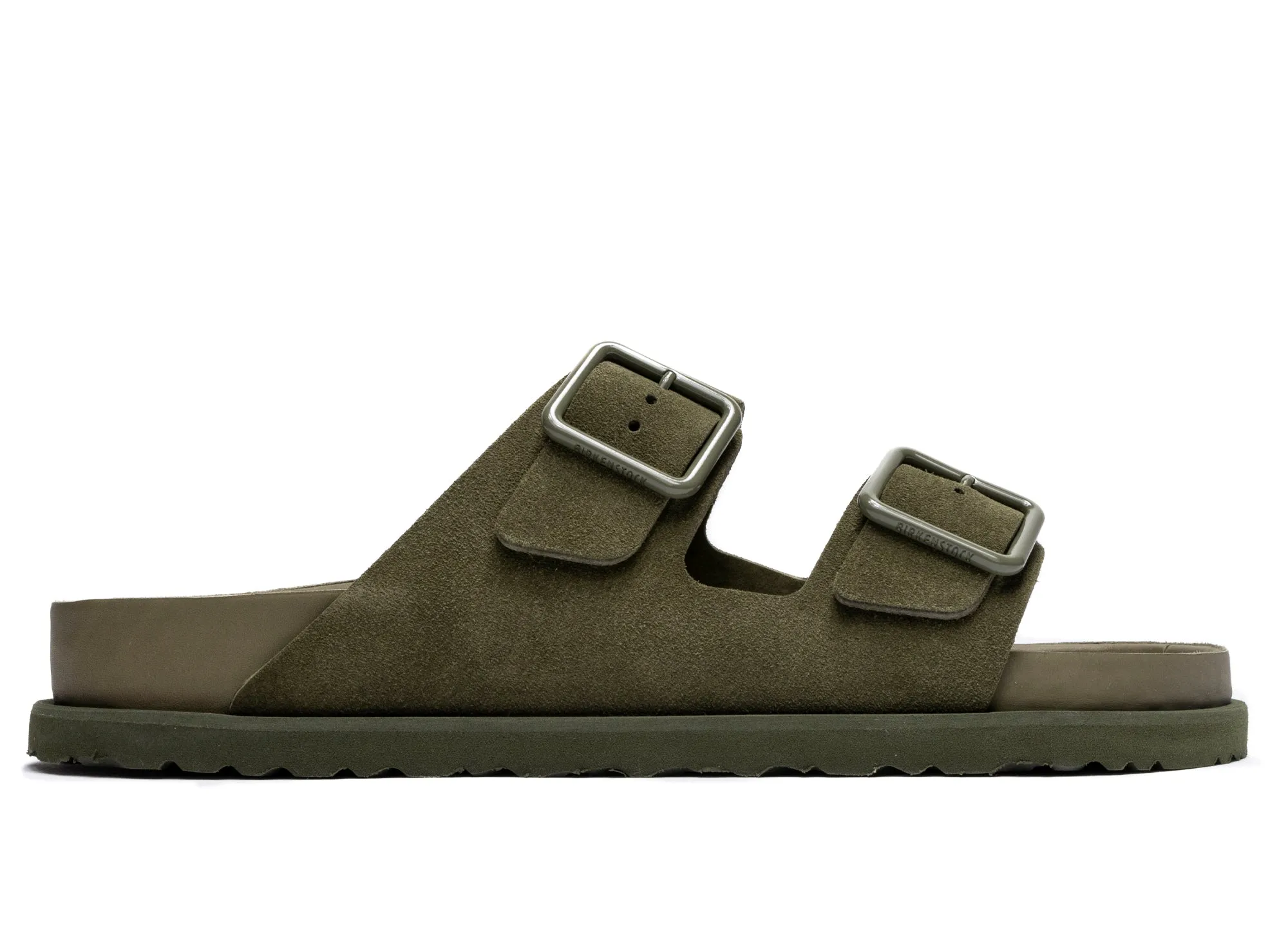 Birkenstock 1774 Arizona Suede/Leather in Moss Green