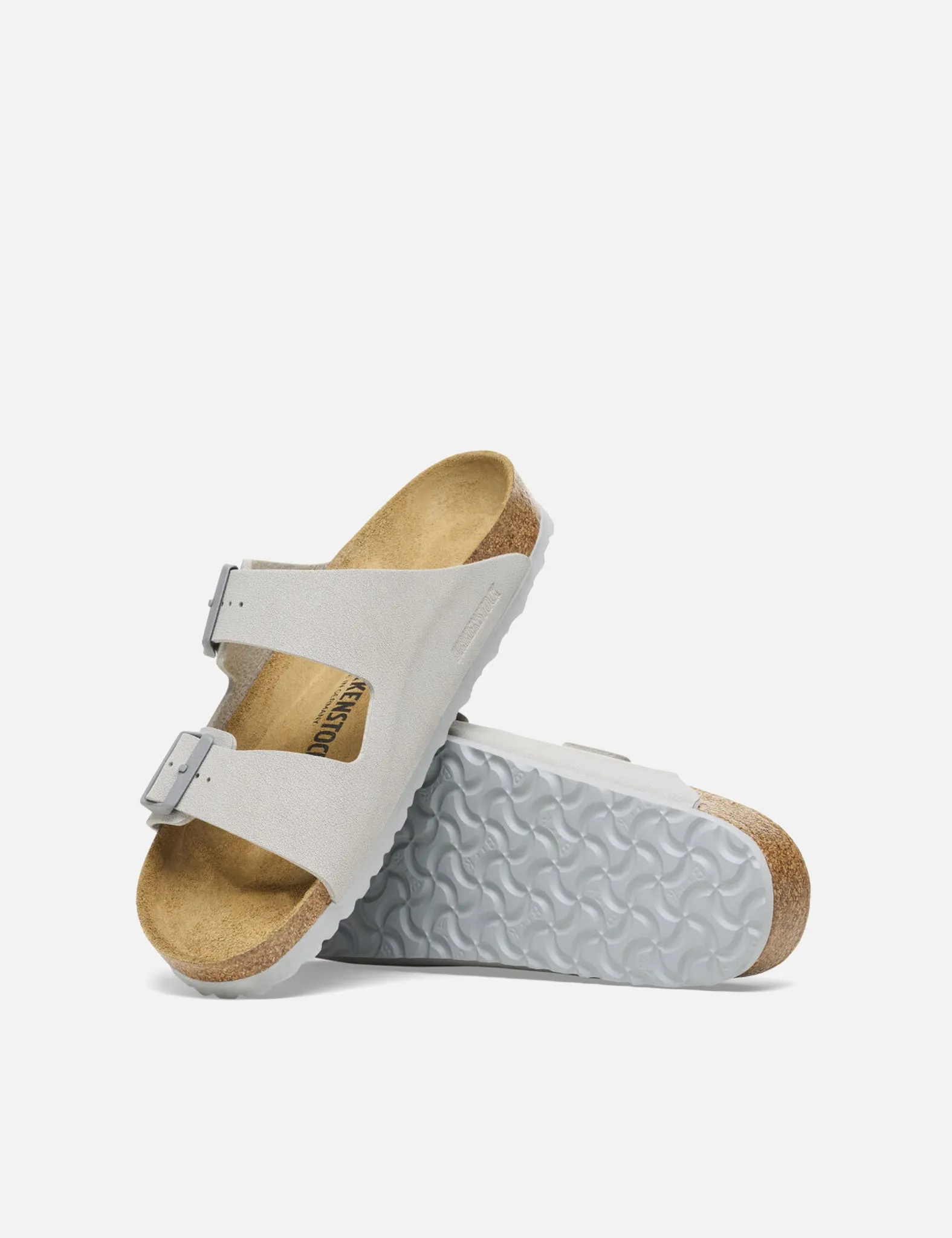 Birkenstock Arizona Sandals Birko-flor (Regular) - Stone Coin Grey