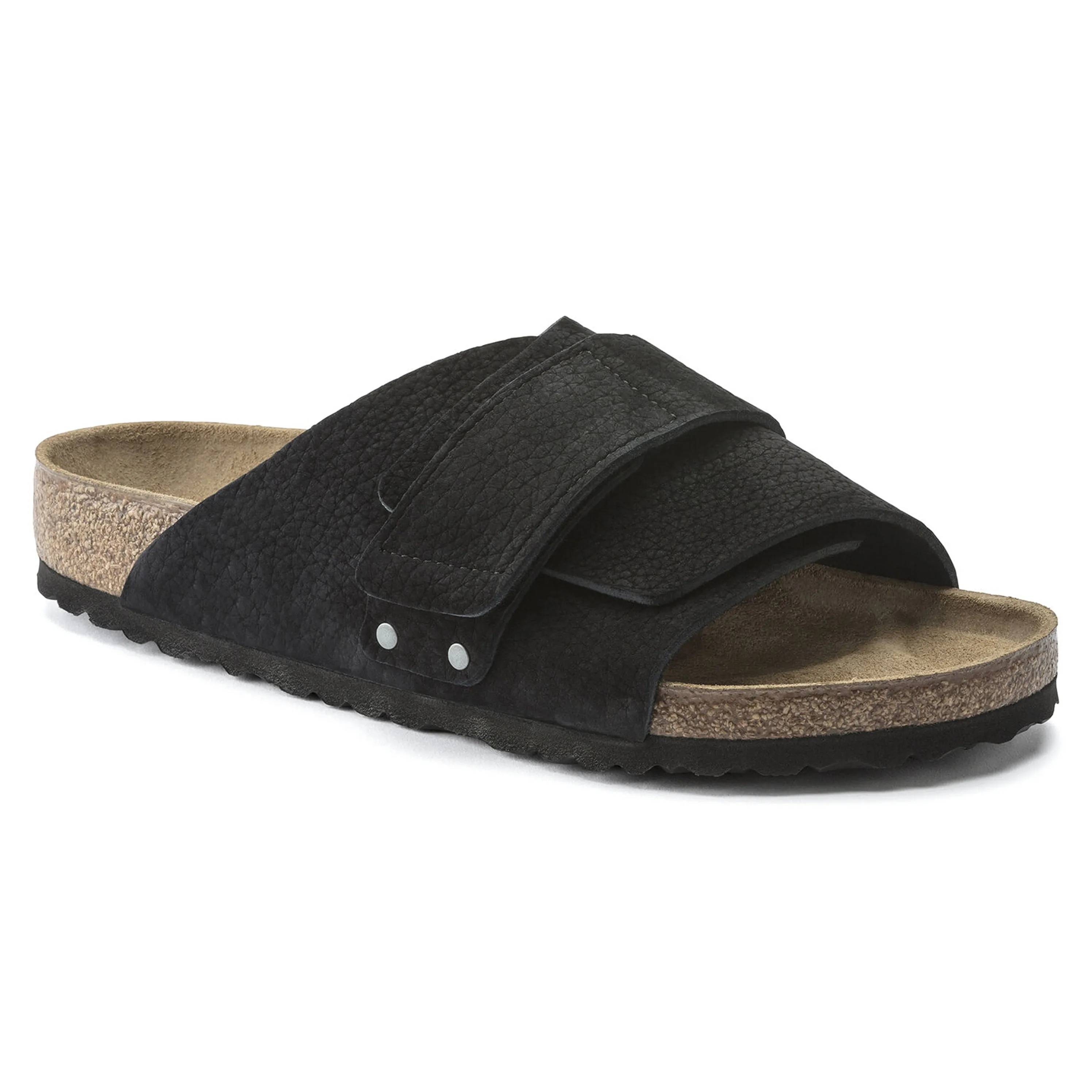 Birkenstock Kyoto Sandals - Desert Buck Black Nubuck