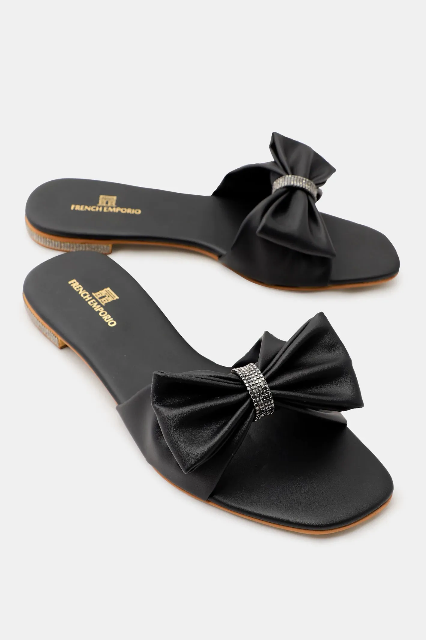 Black Ladies Casual Slippers