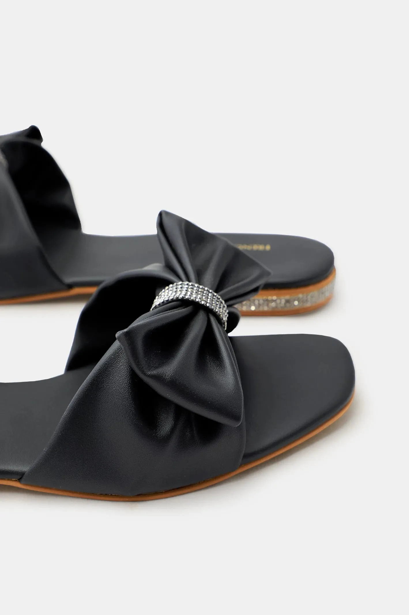 Black Ladies Casual Slippers