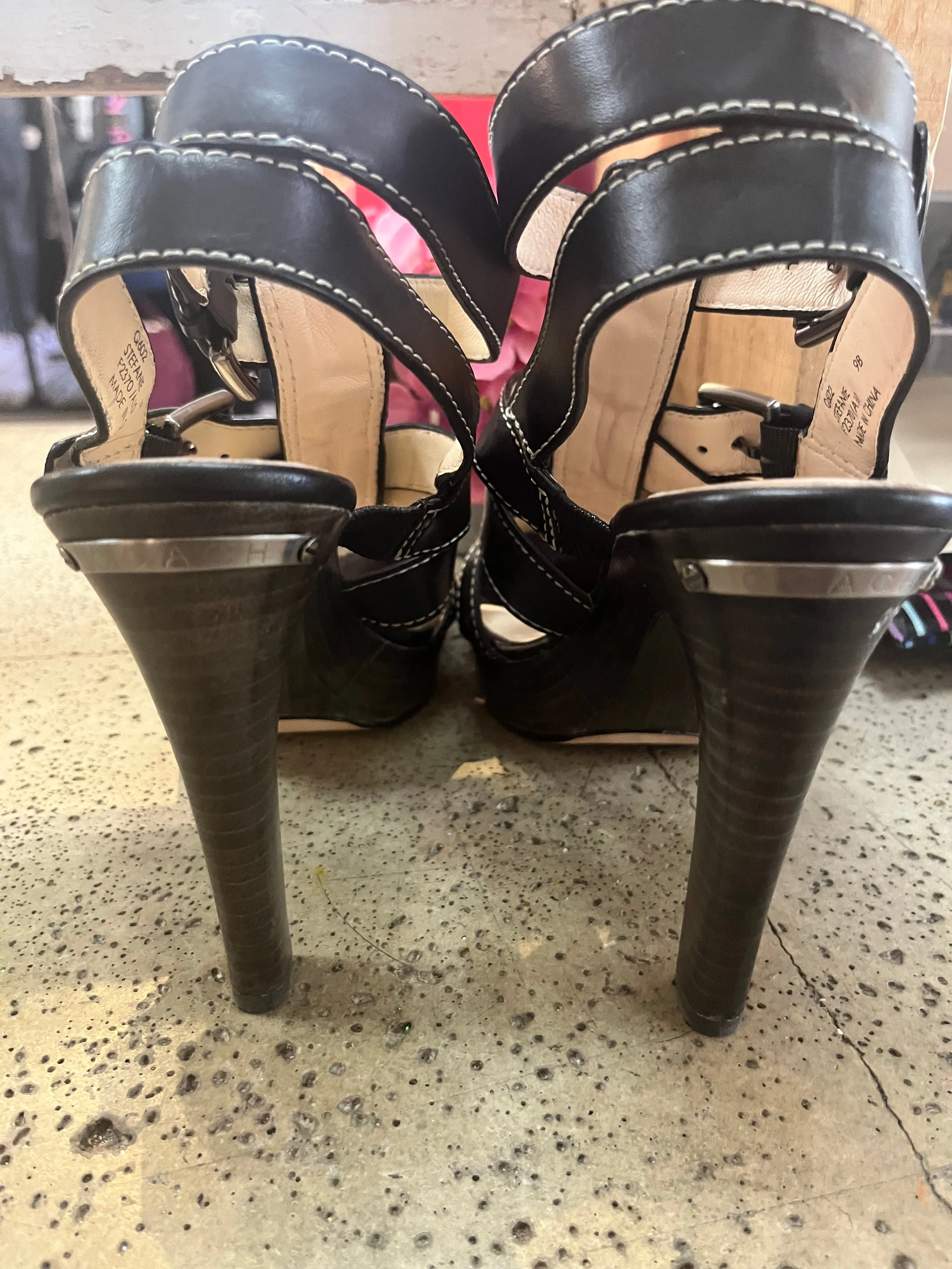 Coach Platform Strappy Heels (Size 9)