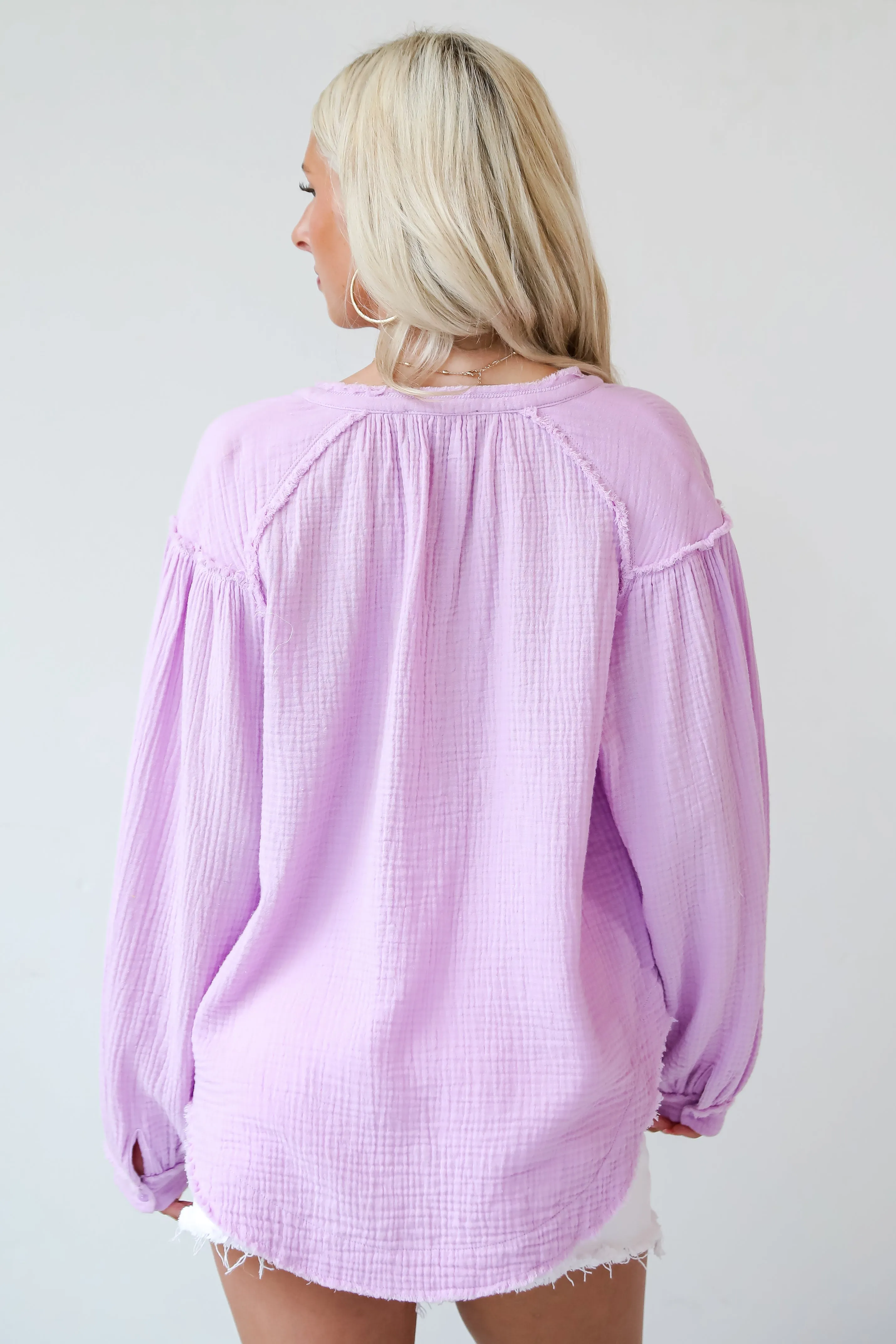 FINAL SALE - Seeking Oasis Linen Blouse