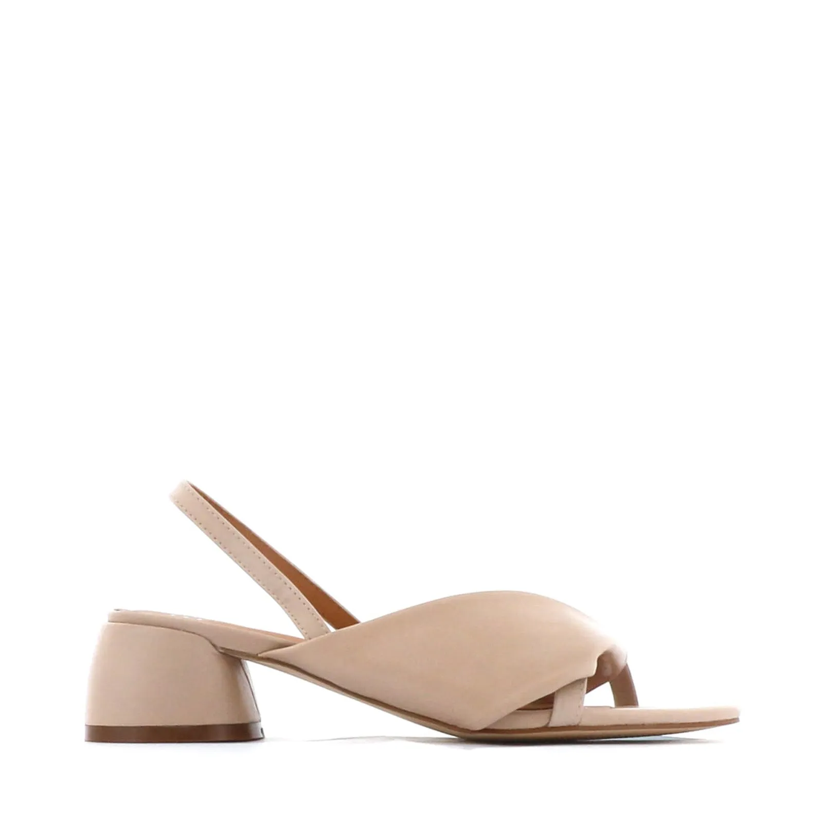 FIORELLO LEATHER HEEL SANDALS