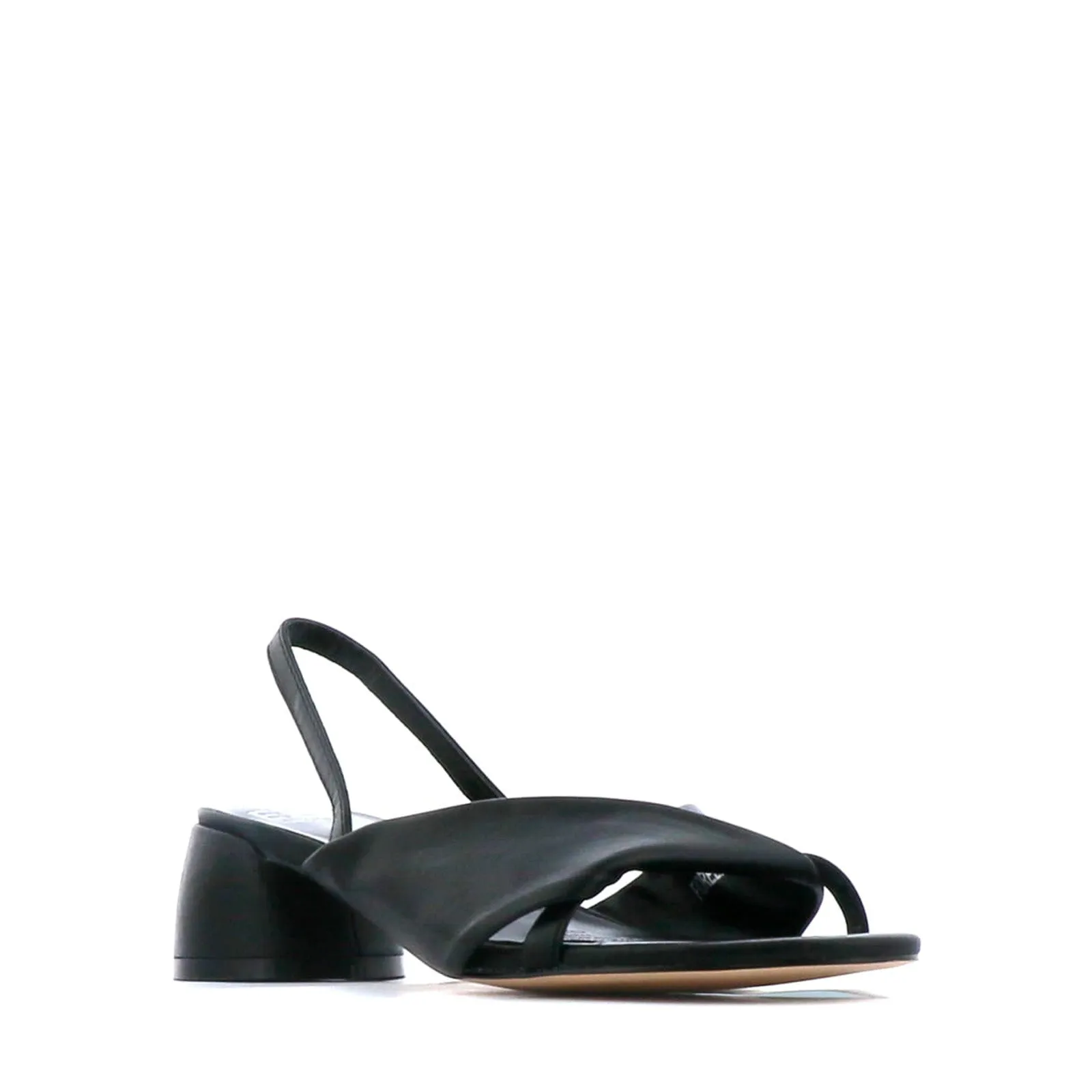 FIORELLO LEATHER HEEL SANDALS