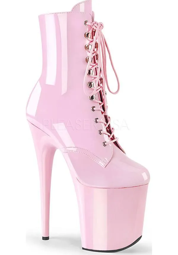 FLAMINGO-1020 [Patent Pink] | PLATFORM HEELS [PREORDER]