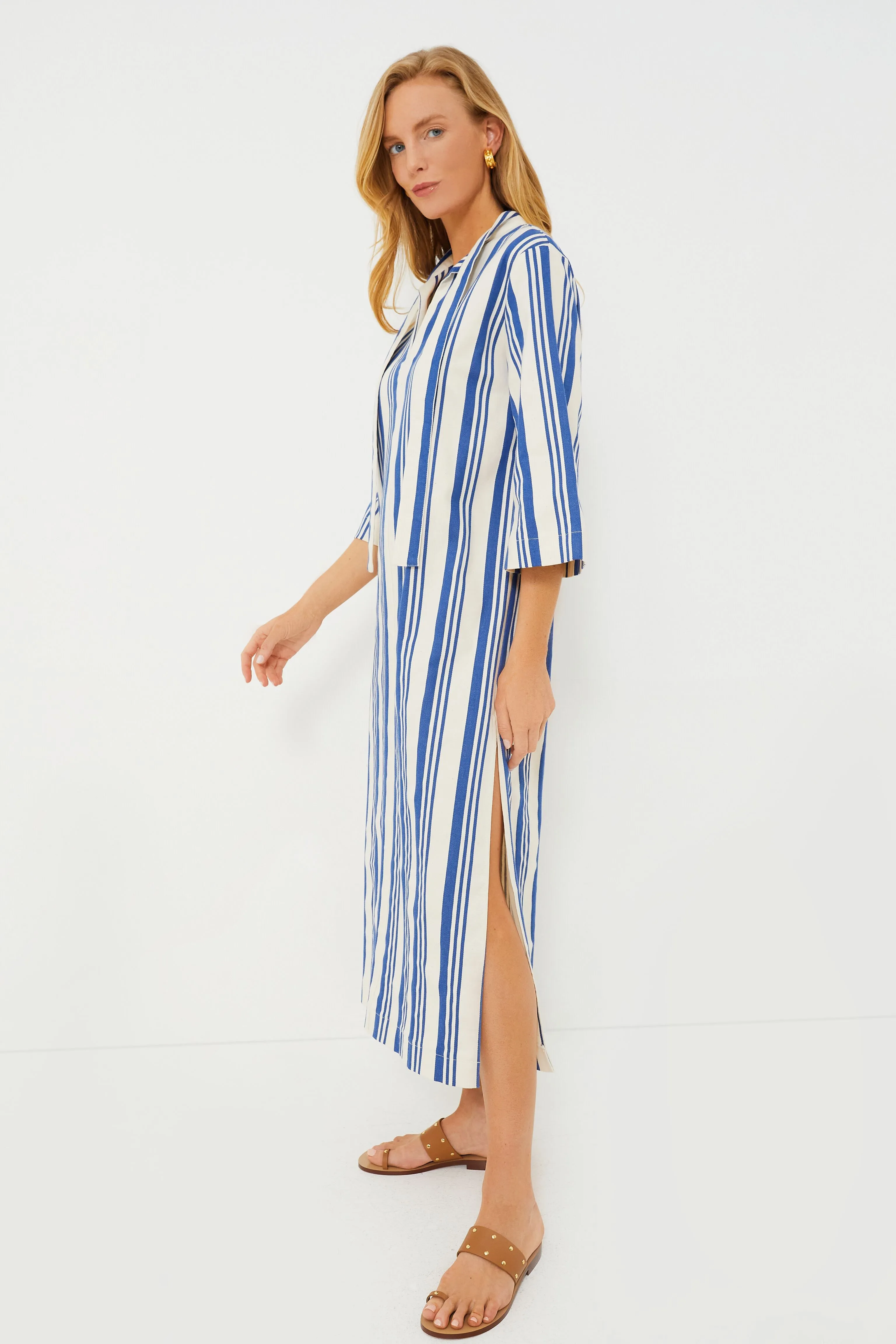 French Blue Stripe Adele Dress