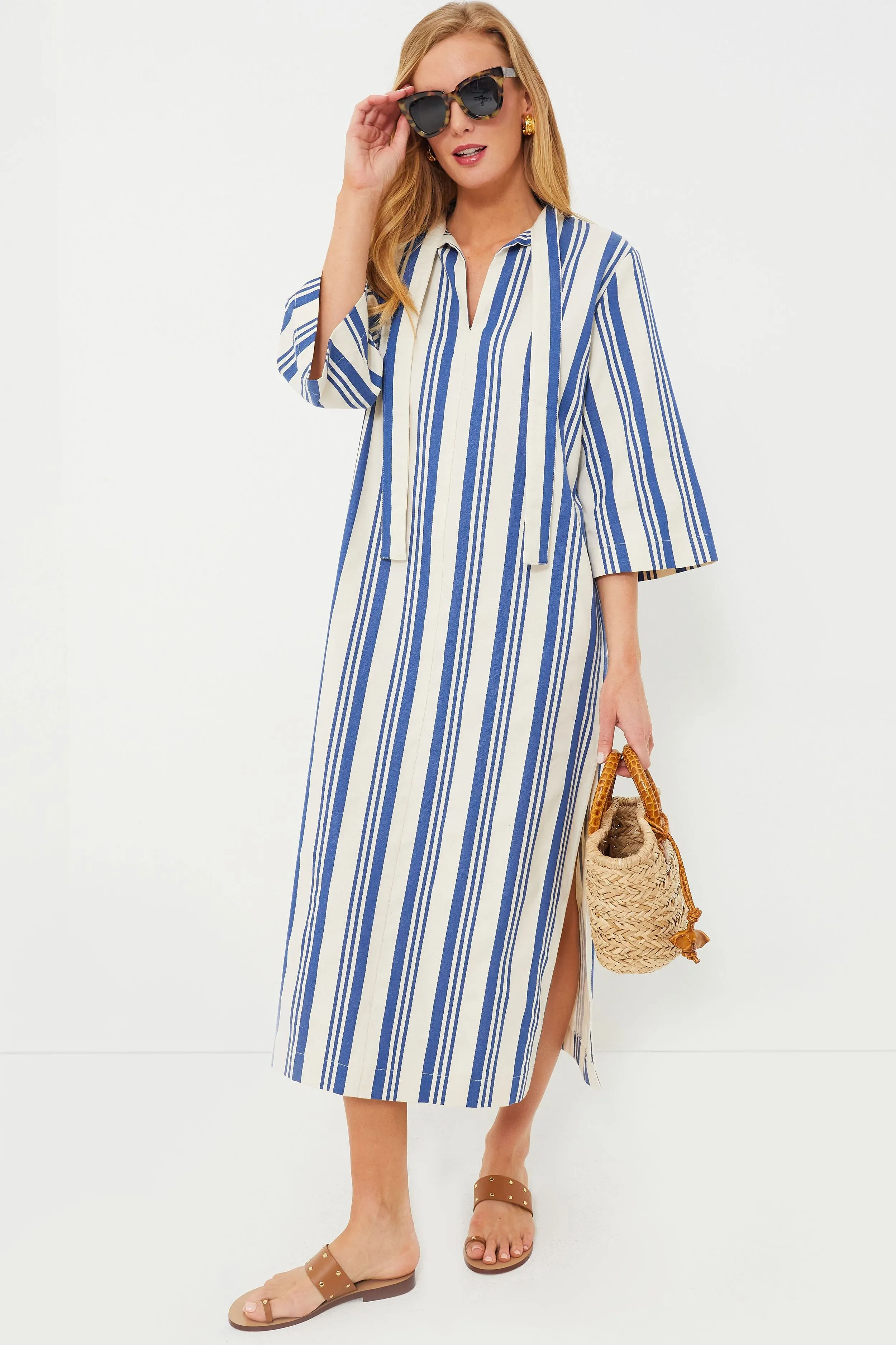 French Blue Stripe Adele Dress