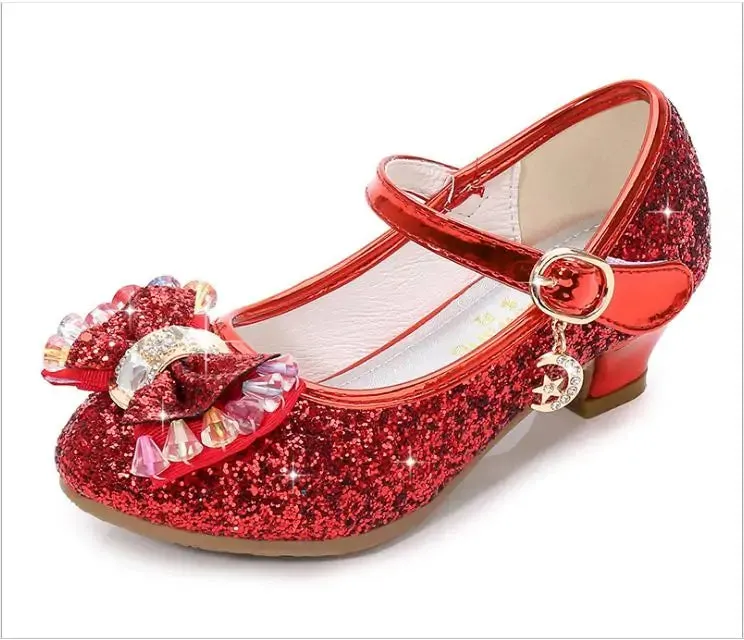 Glitter High Heel Kids Shoes