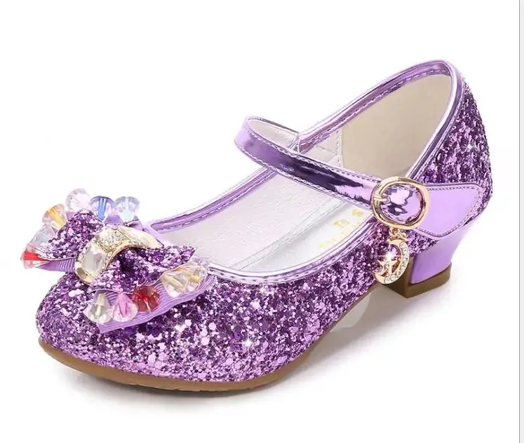 Glitter High Heel Kids Shoes