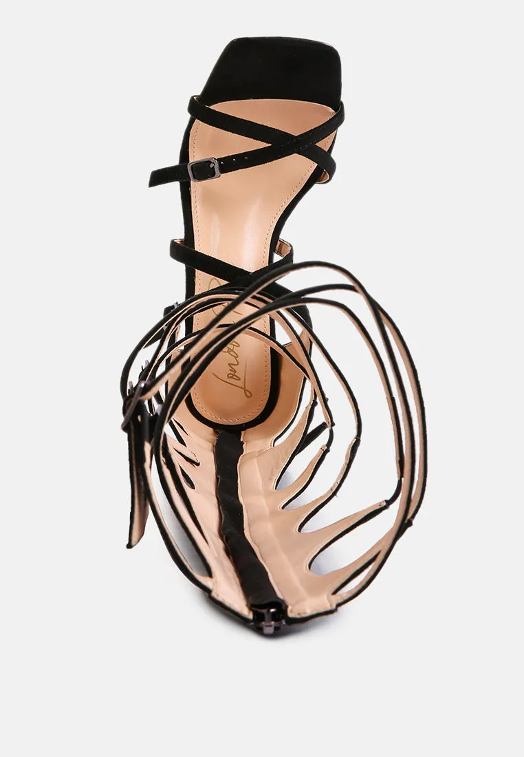 Gossip Dramatic Strappy Stiletto Heels