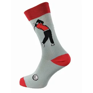 Grey Golfer Bamboo Socks