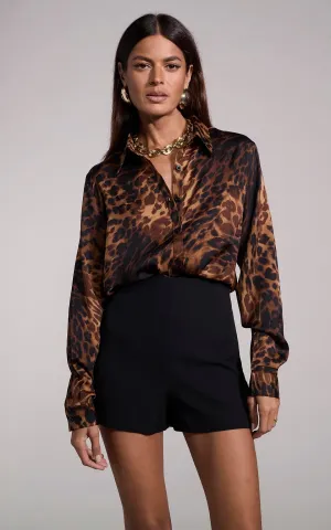 Nevada Shirt In Luxe Leopard