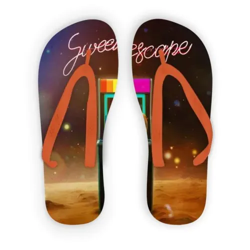 Pool Flip Flops with Custom Print - Lightweight & Durable