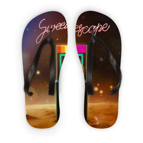 Pool Flip Flops with Custom Print - Lightweight & Durable