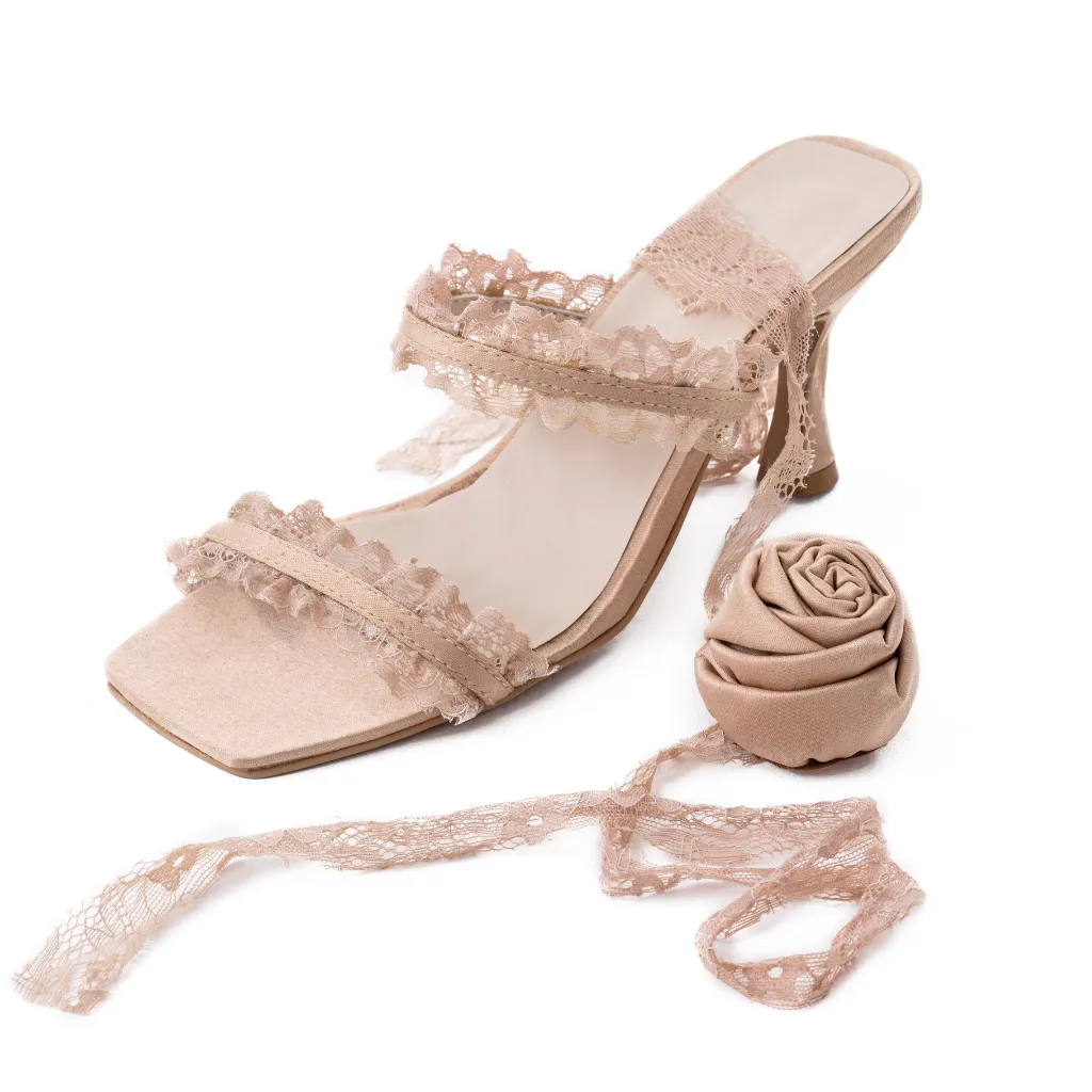 ROMANTICA NUDE SANDALS