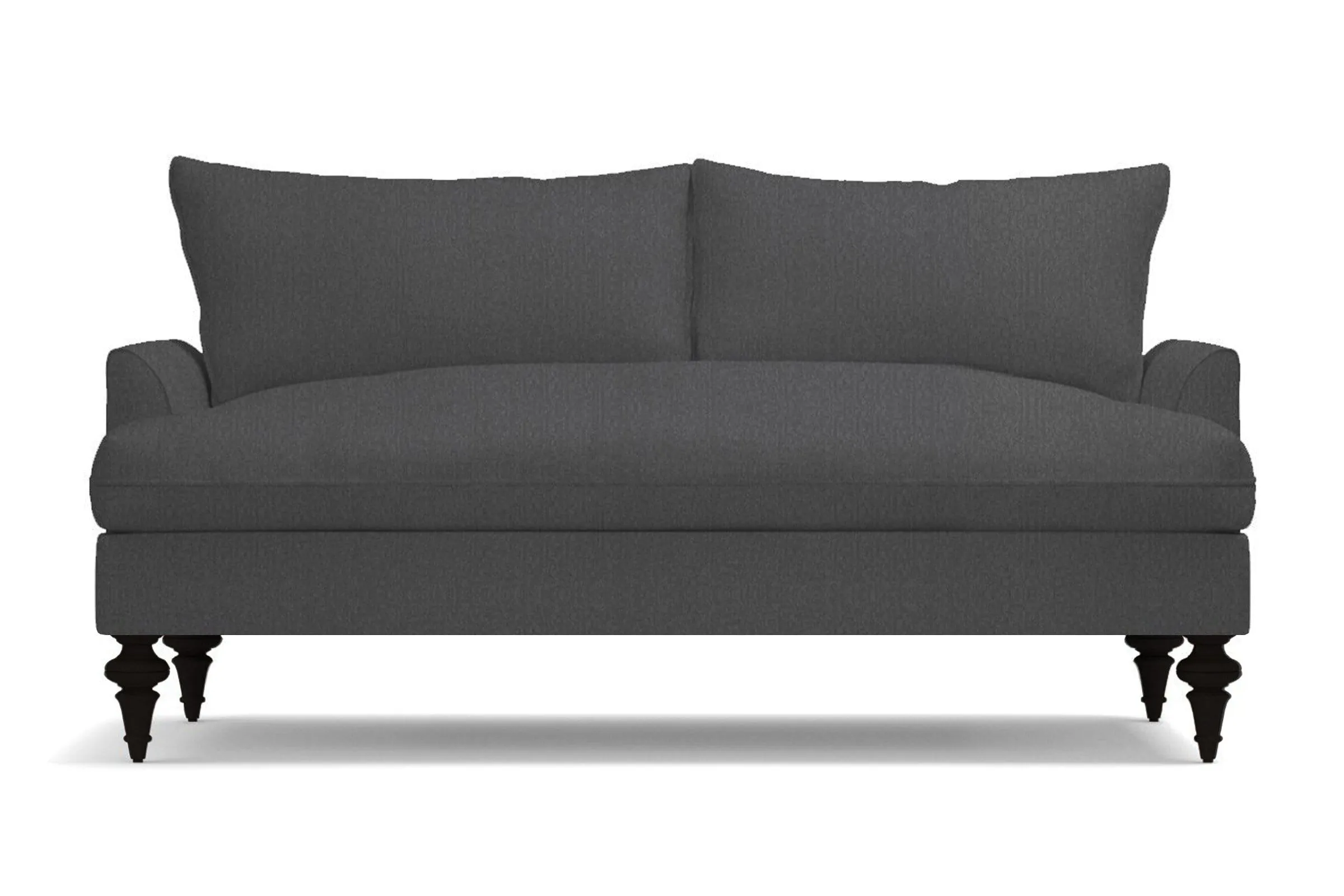 Saxon Apartment Size Sofa :: Leg Finish: Espresso / Size: Apartment Size - 72"w