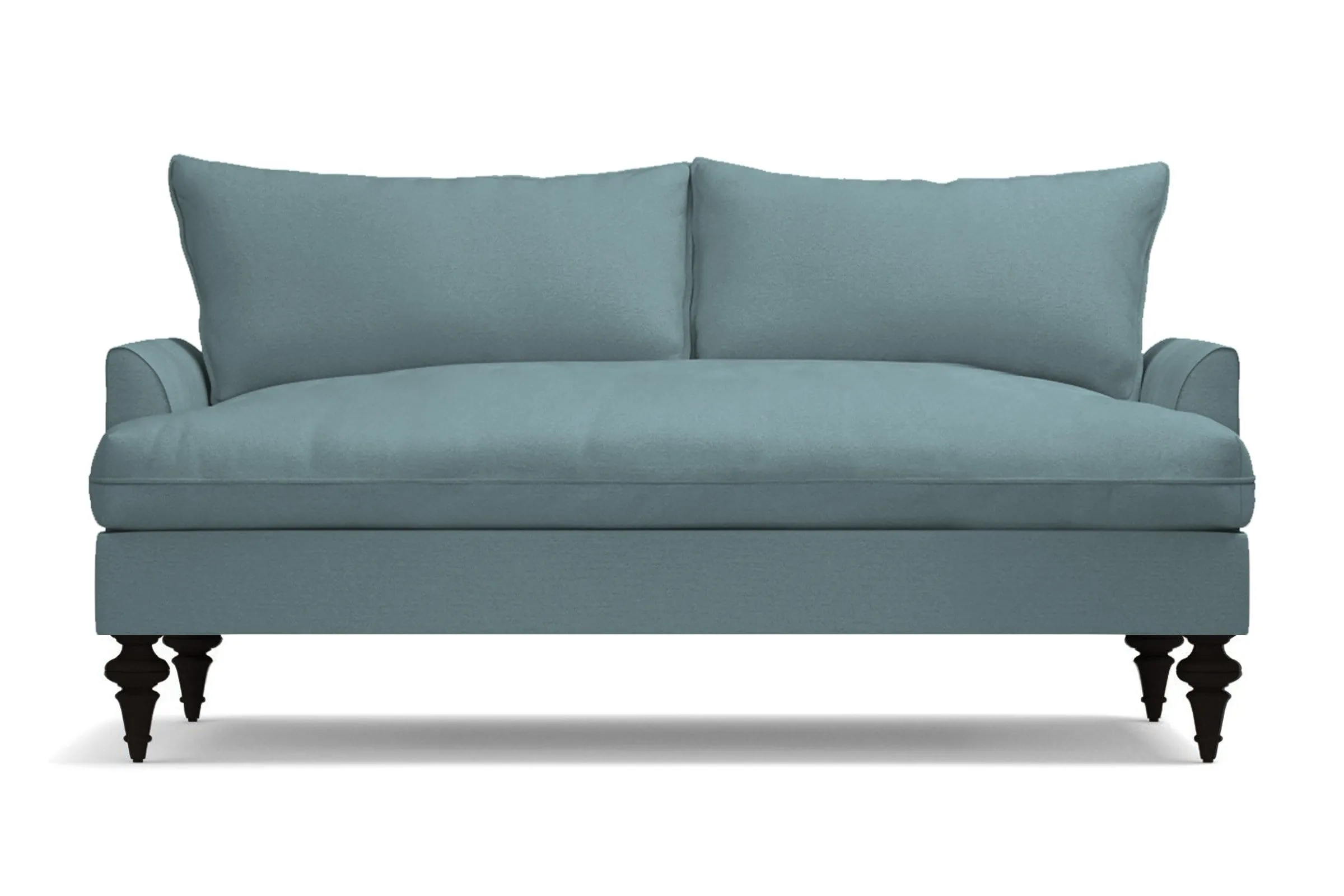 Saxon Apartment Size Sofa :: Leg Finish: Espresso / Size: Apartment Size - 72"w