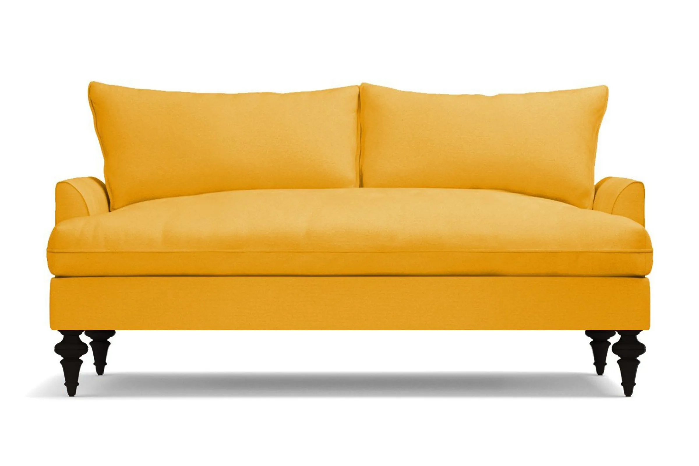 Saxon Apartment Size Sofa :: Leg Finish: Espresso / Size: Apartment Size - 72"w