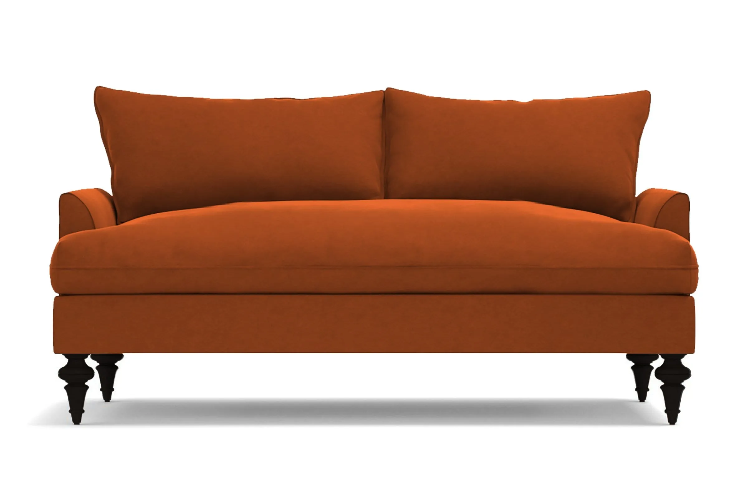 Saxon Apartment Size Sofa :: Leg Finish: Espresso / Size: Apartment Size - 72"w