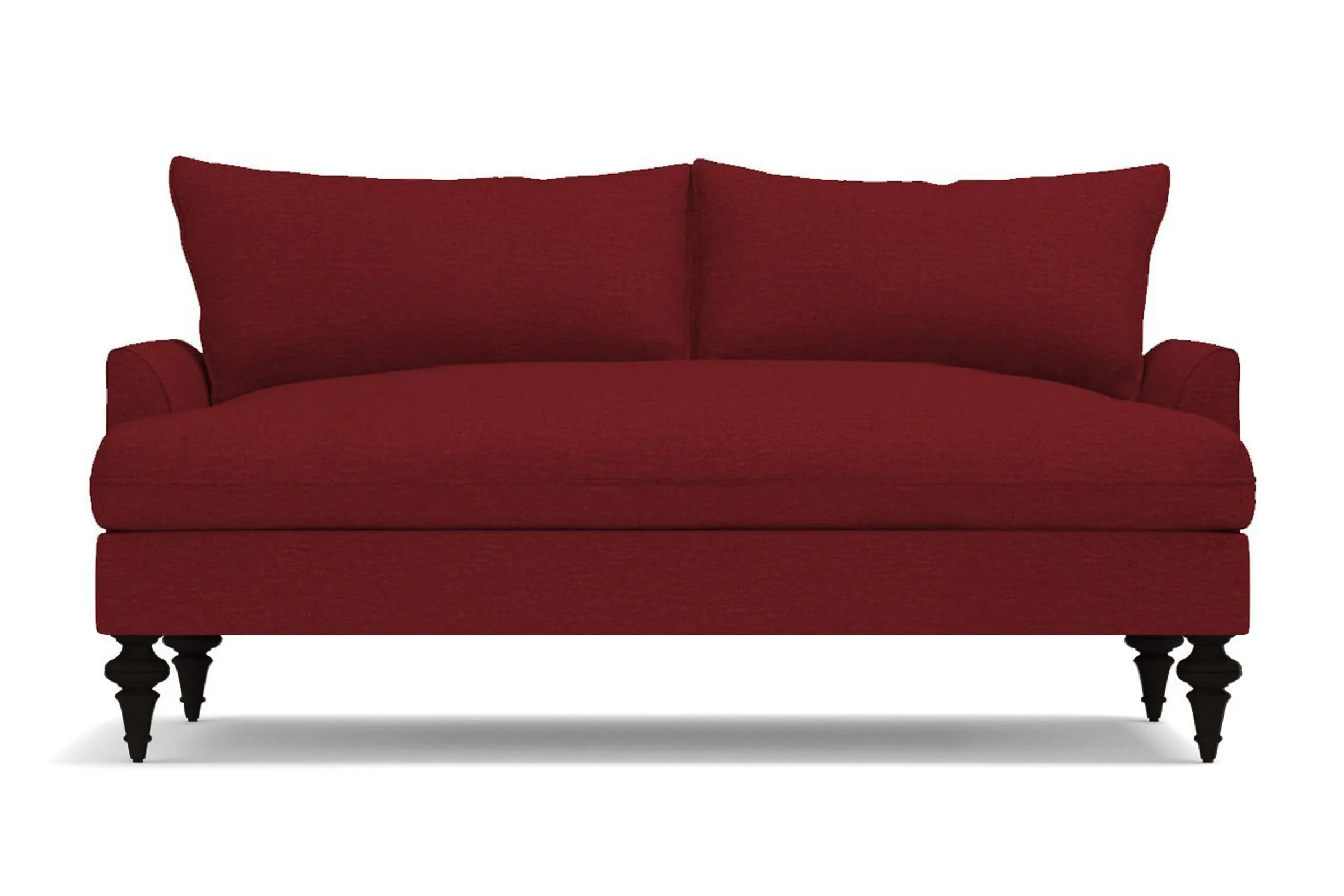 Saxon Apartment Size Sofa :: Leg Finish: Espresso / Size: Apartment Size - 72"w