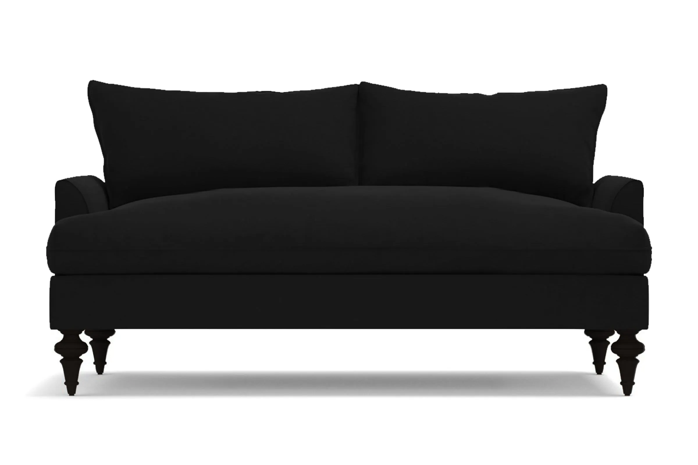 Saxon Apartment Size Sofa :: Leg Finish: Espresso / Size: Apartment Size - 72"w