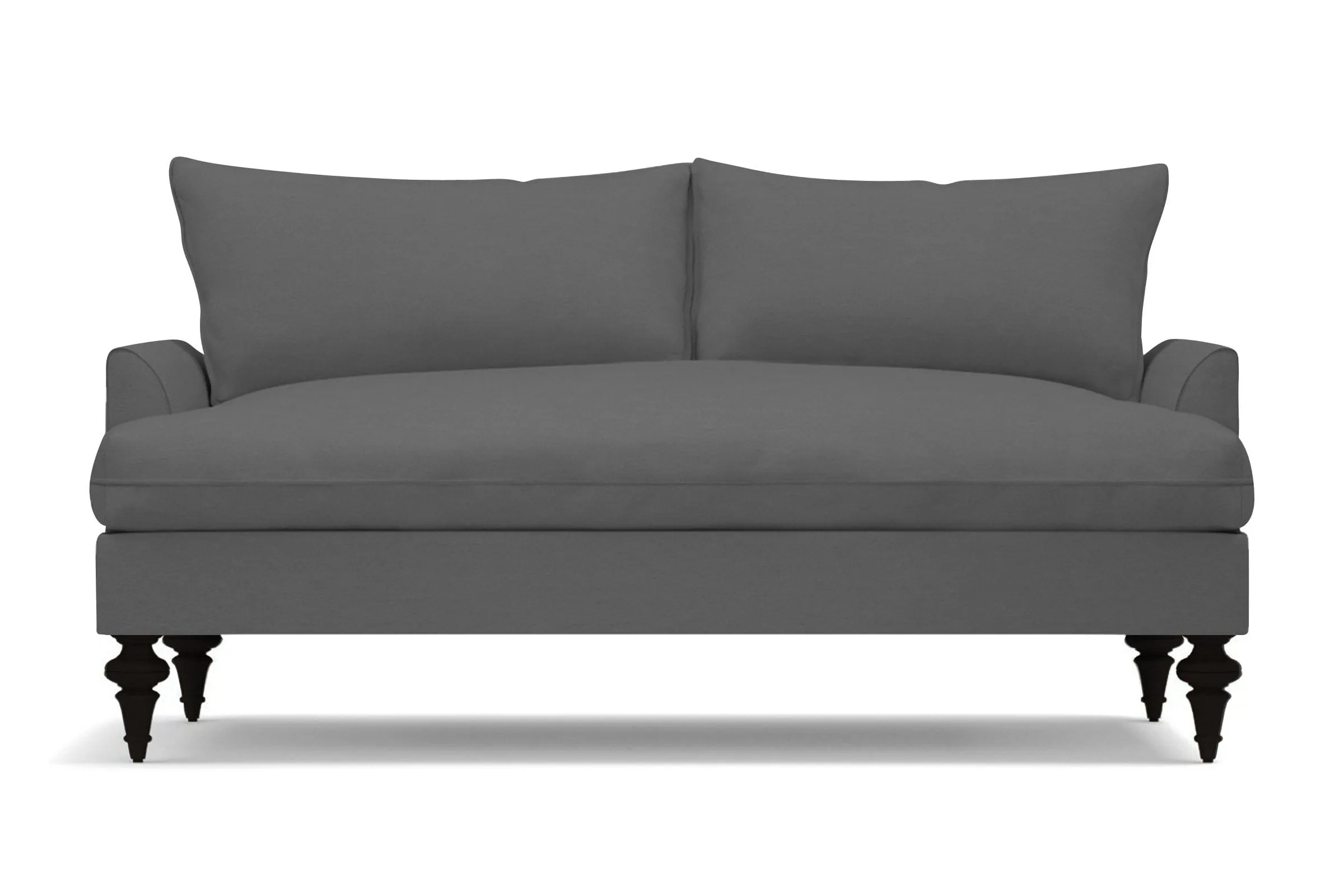 Saxon Apartment Size Sofa :: Leg Finish: Espresso / Size: Apartment Size - 72"w