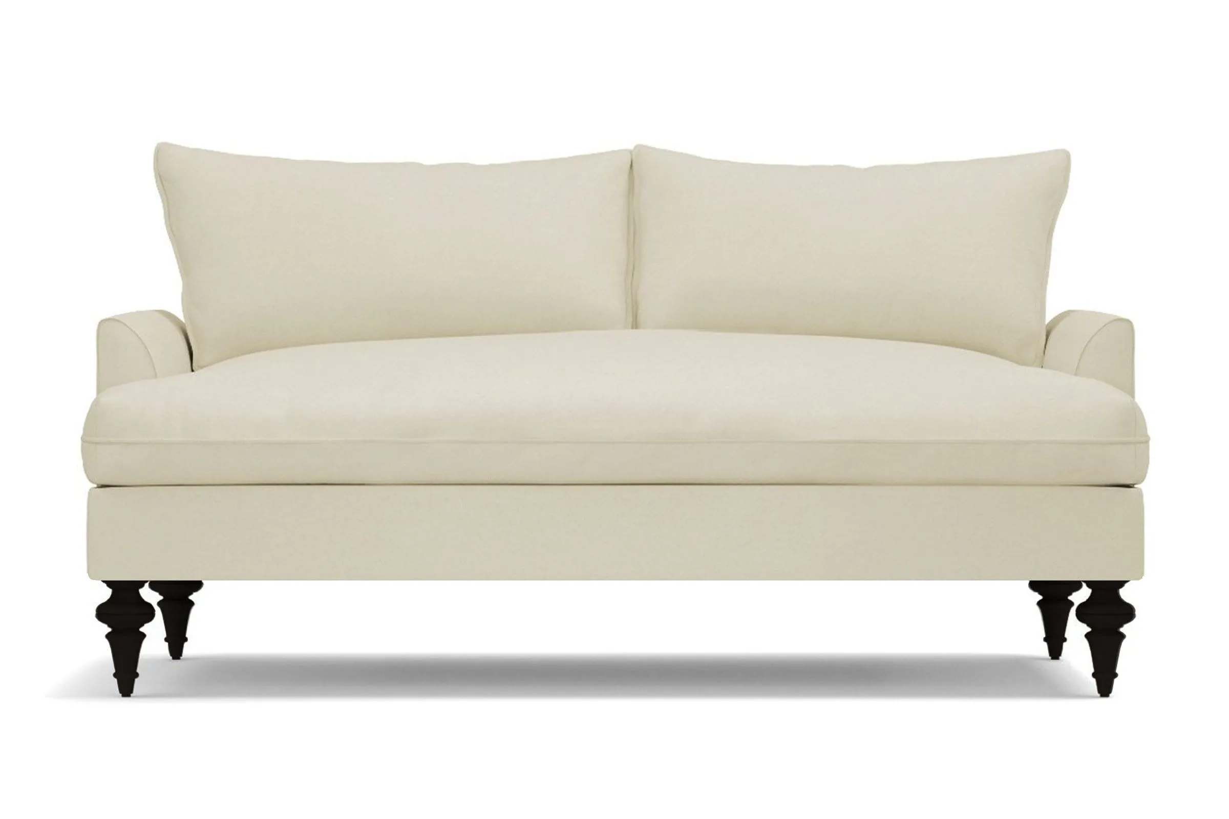 Saxon Apartment Size Sofa :: Leg Finish: Espresso / Size: Apartment Size - 72"w