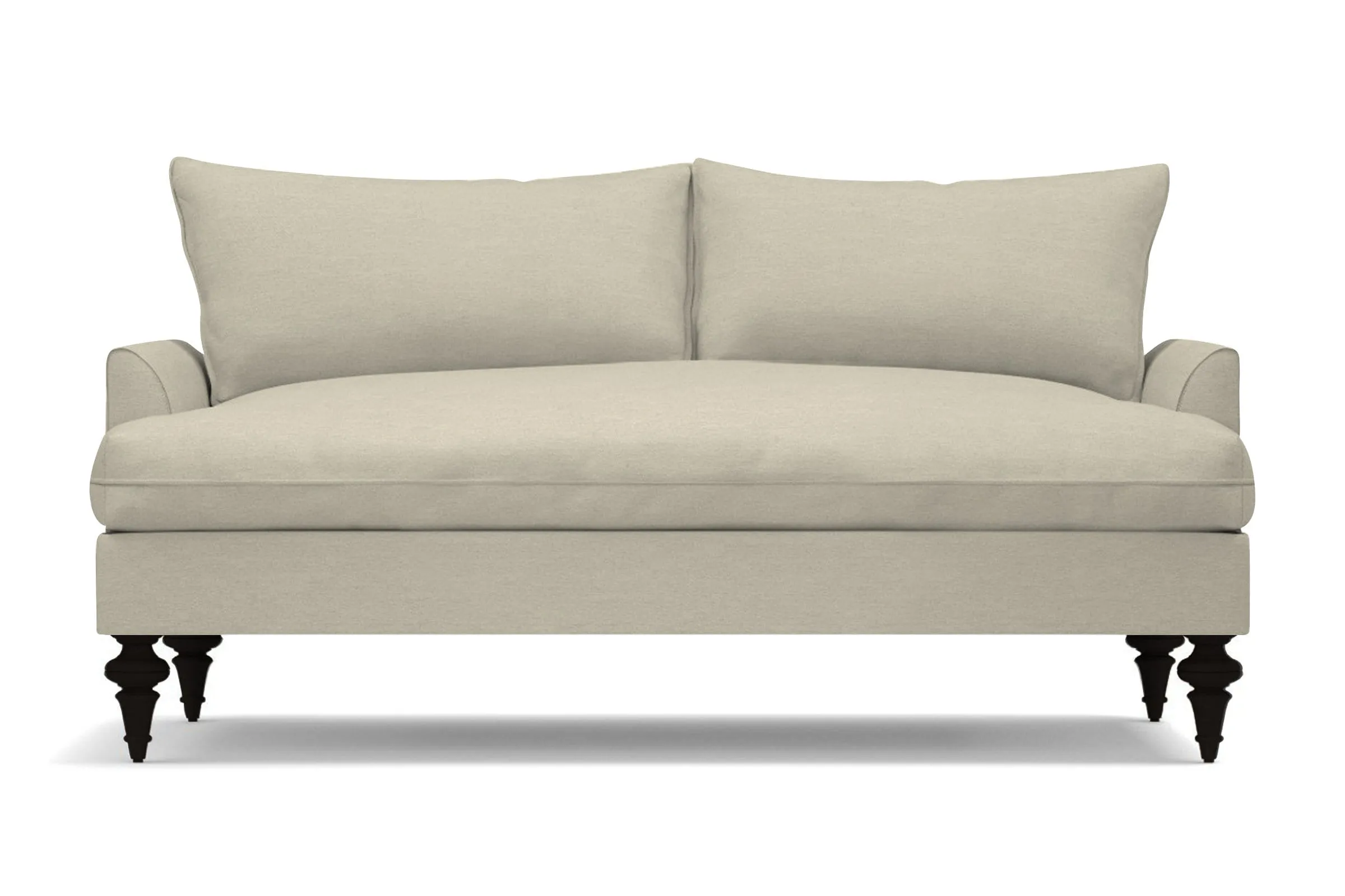 Saxon Apartment Size Sofa :: Leg Finish: Espresso / Size: Apartment Size - 72"w