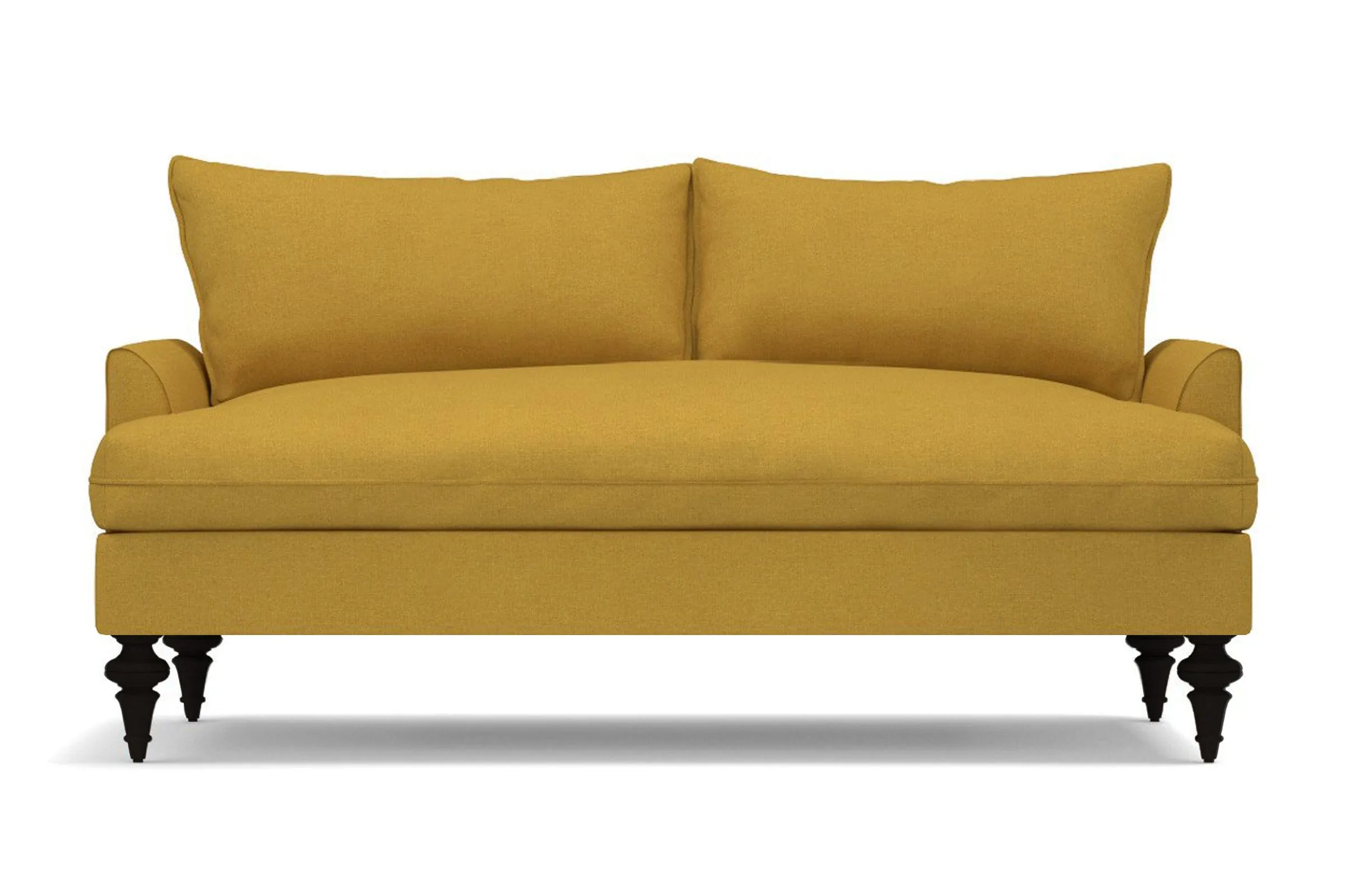 Saxon Apartment Size Sofa :: Leg Finish: Espresso / Size: Apartment Size - 72"w