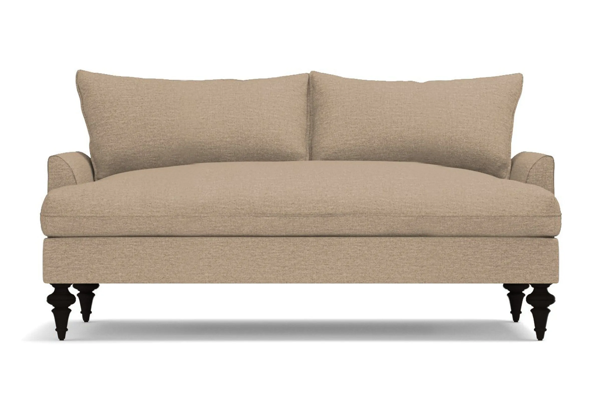 Saxon Apartment Size Sofa :: Leg Finish: Espresso / Size: Apartment Size - 72"w