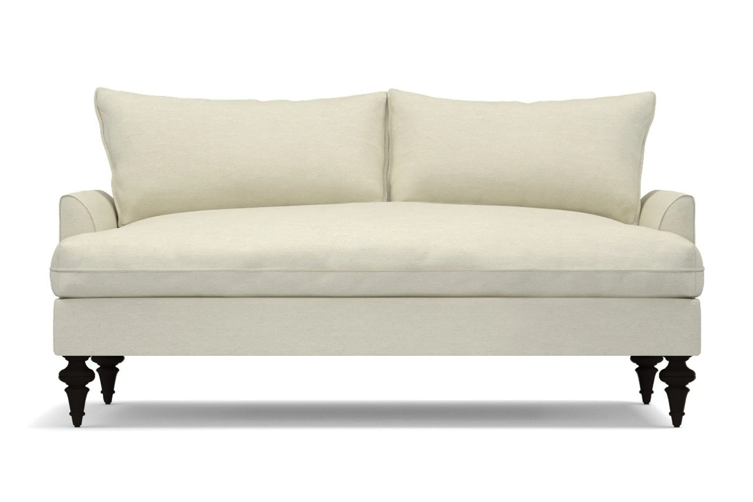 Saxon Apartment Size Sofa :: Leg Finish: Espresso / Size: Apartment Size - 72"w