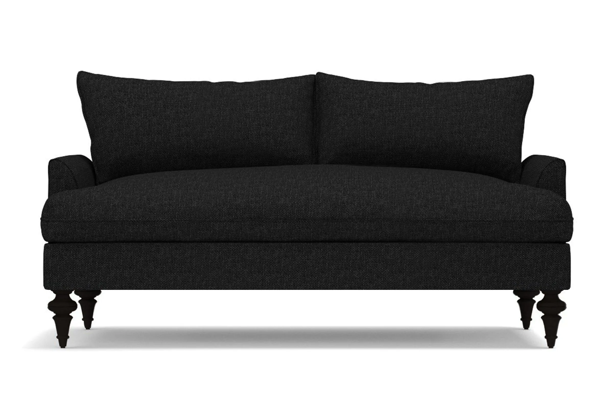 Saxon Apartment Size Sofa :: Leg Finish: Espresso / Size: Apartment Size - 72"w