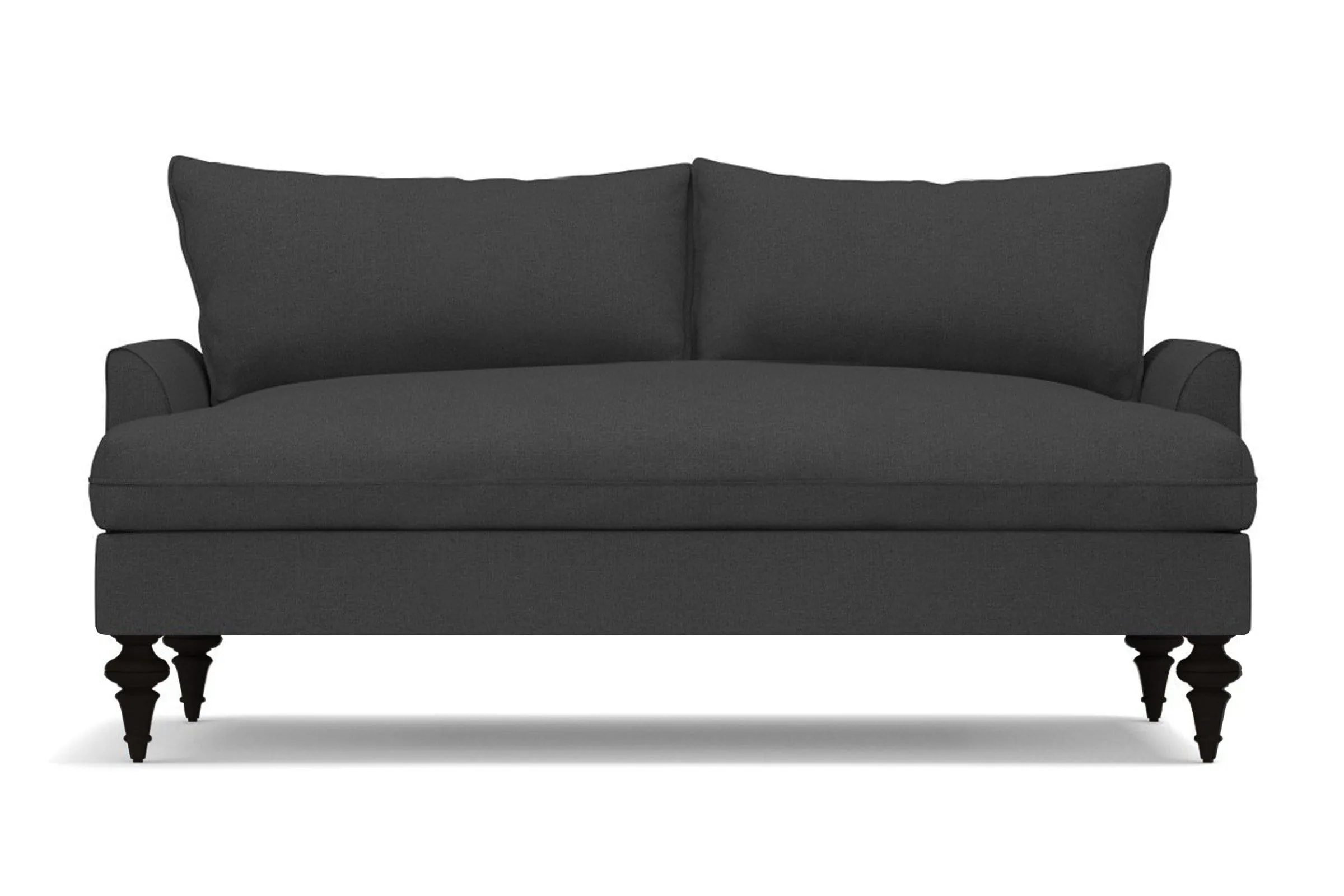 Saxon Apartment Size Sofa :: Leg Finish: Espresso / Size: Apartment Size - 72"w