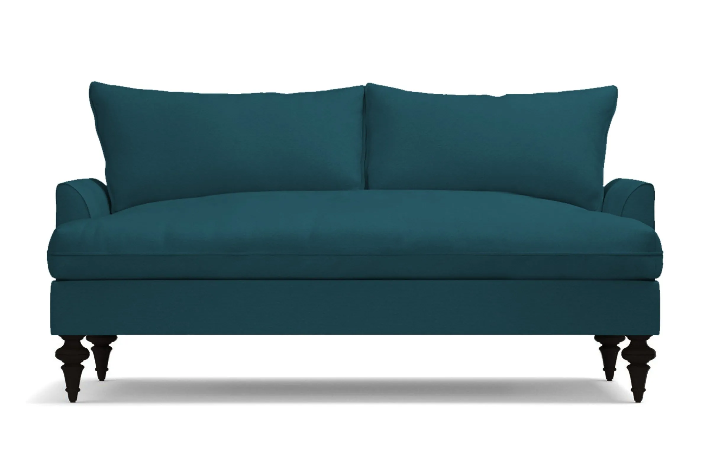 Saxon Apartment Size Sofa :: Leg Finish: Espresso / Size: Apartment Size - 72"w