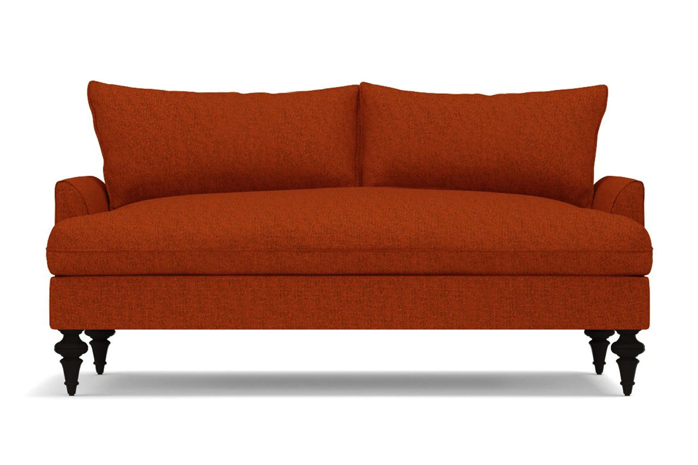 Saxon Apartment Size Sofa :: Leg Finish: Espresso / Size: Apartment Size - 72"w