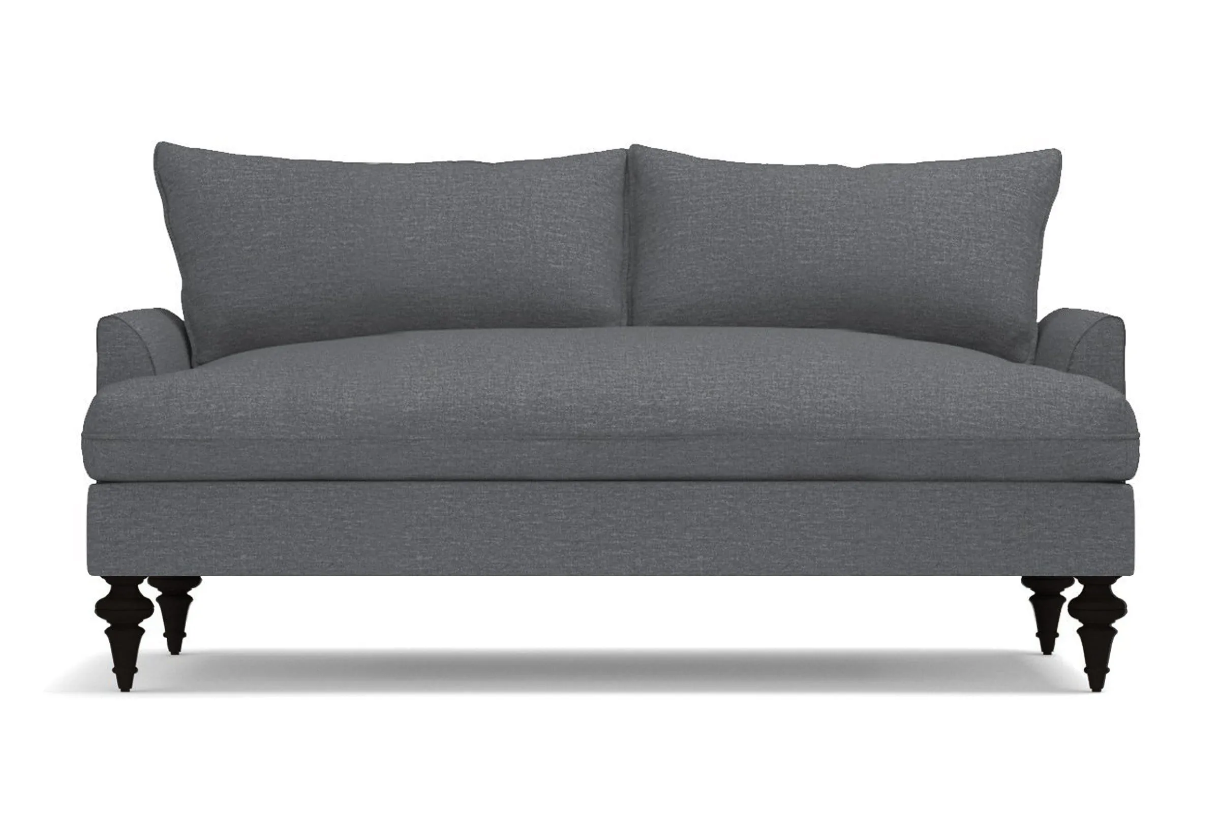 Saxon Apartment Size Sofa :: Leg Finish: Espresso / Size: Apartment Size - 72"w