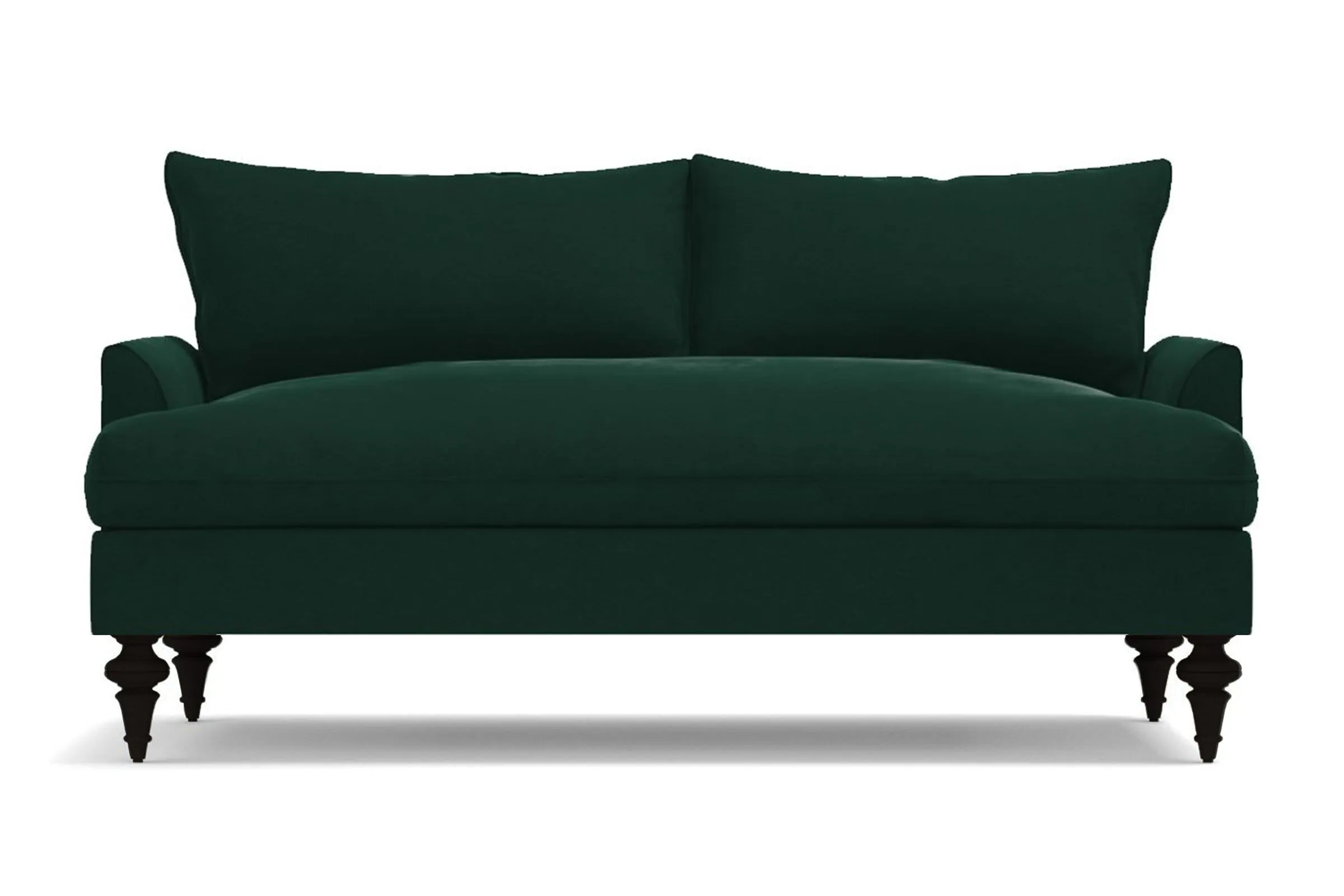 Saxon Apartment Size Sofa :: Leg Finish: Espresso / Size: Apartment Size - 72"w