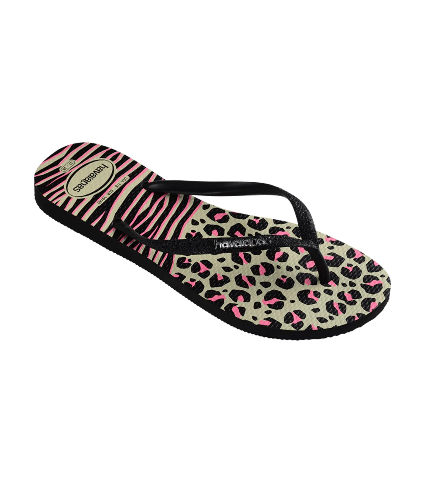 Slim Animals Mix Flip Flops Black/Gray