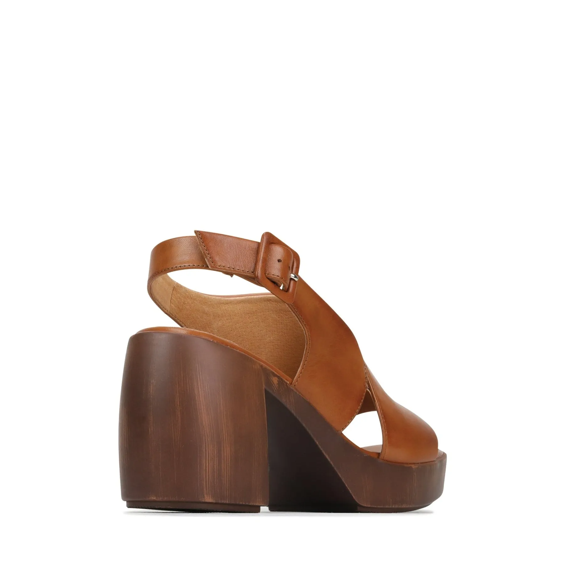 SPICER  LEATHER BLOCK HEEL SANDALS